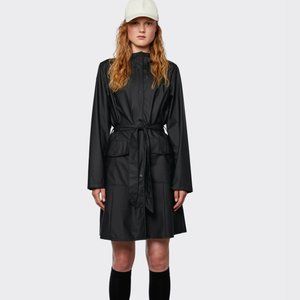 Rains Black Curve Rain Jacket